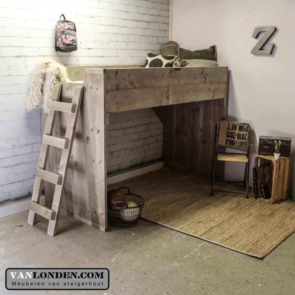 Steigerhouten hoogslaper Nikki