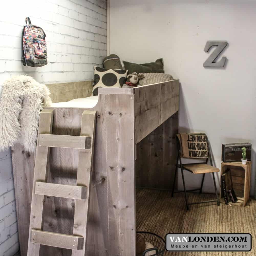 Steigerhouten hoogslaper Nikki