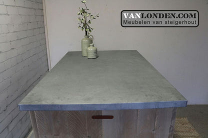 Steigerhouten keukenbar Nino