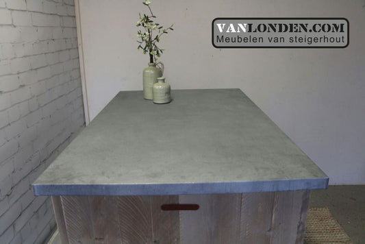 Steigerhouten keukenbar Nino