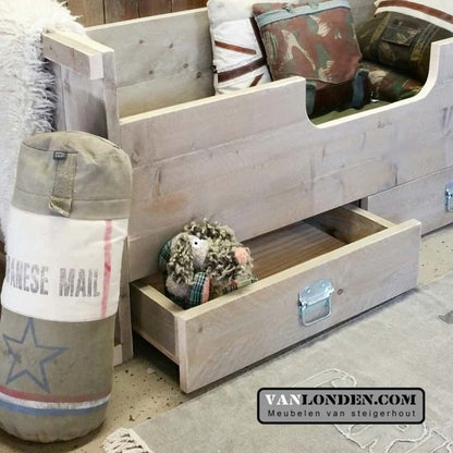 Steigerhouten kinderbed Jesper
