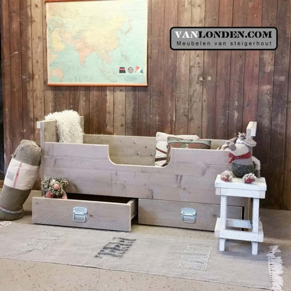 Steigerhouten kinderbed Jesper