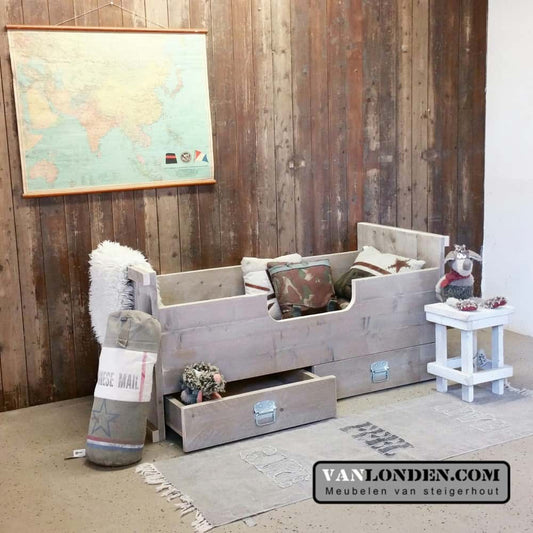 Steigerhouten kinderbed Jesper