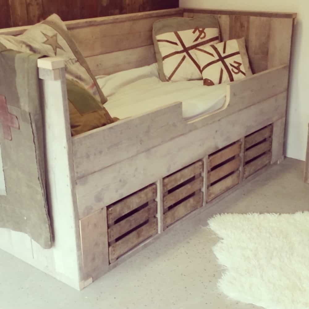 Steigerhouten kinderbed Maurits