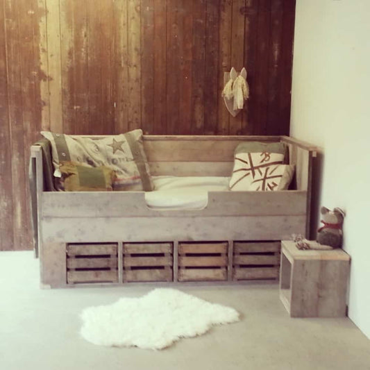 Steigerhouten kinderbed Maurits