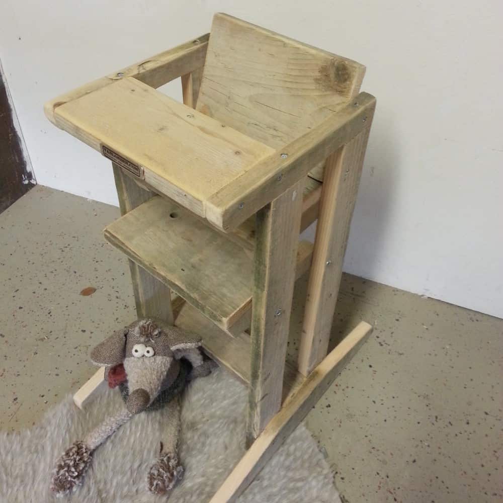 Steigerhouten kinderstoel Yfke