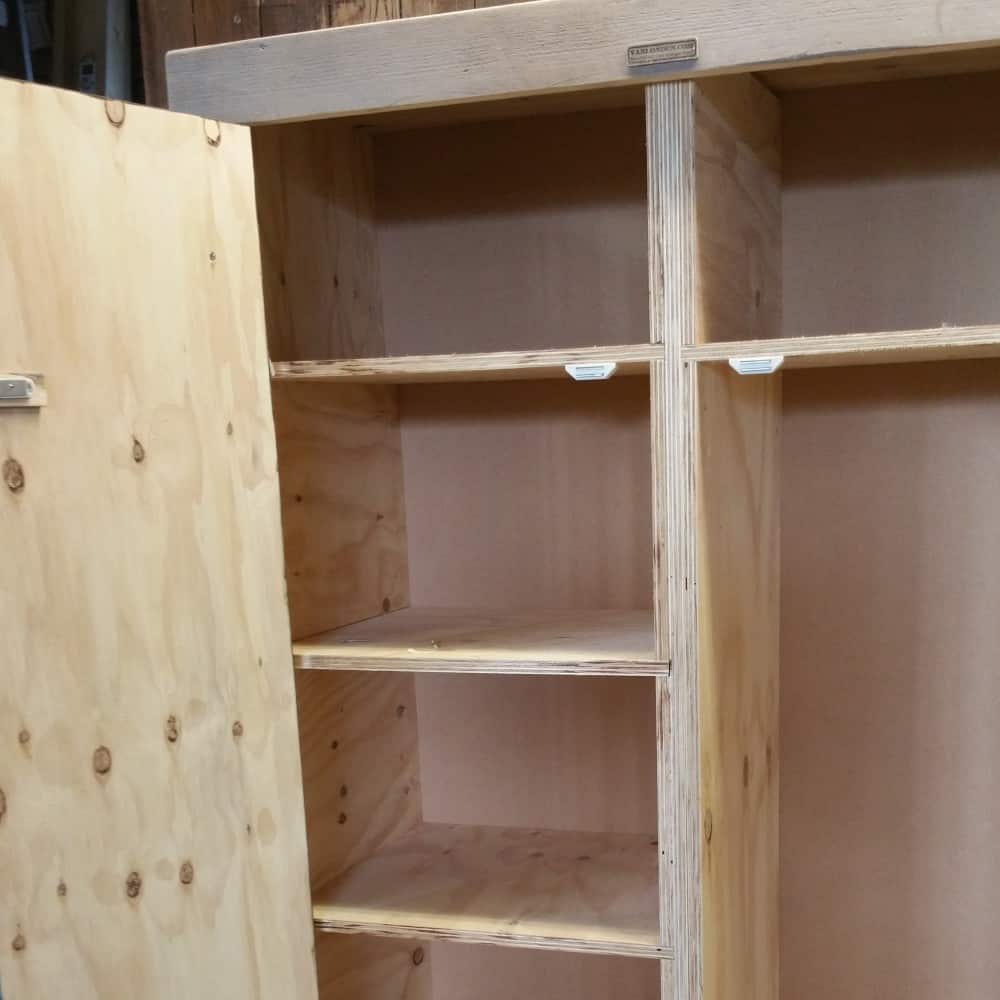 Steigerhouten kledingkast Chris
