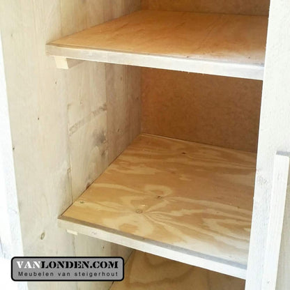 Steigerhouten schuifdeurkast Claire