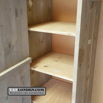 Steigerhouten kledingkast Mika