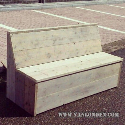 Steigerhouten klepbank Jet