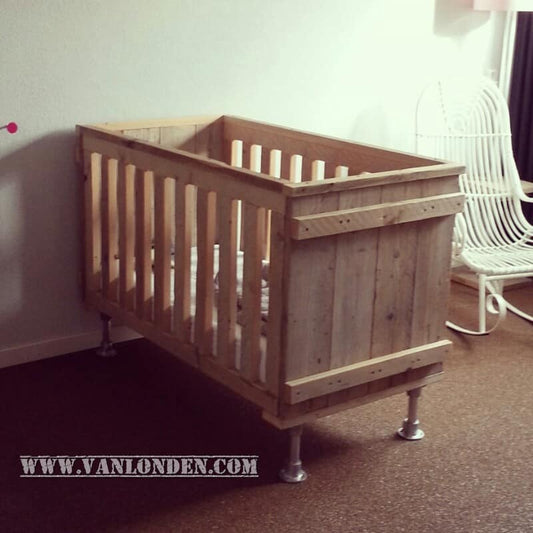 Steigerhouten ledikant Layla