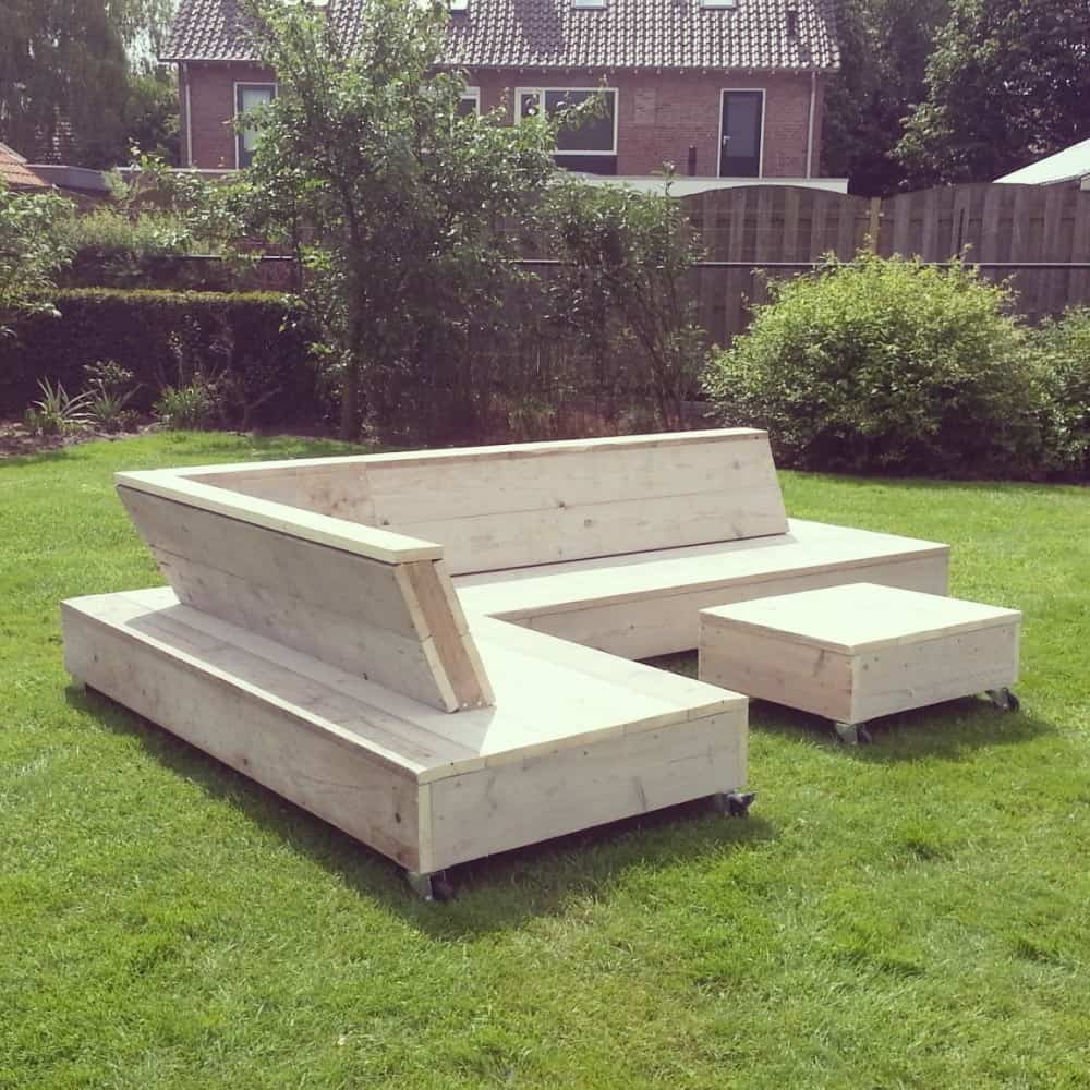 Steigerhouten lounge bank Felix