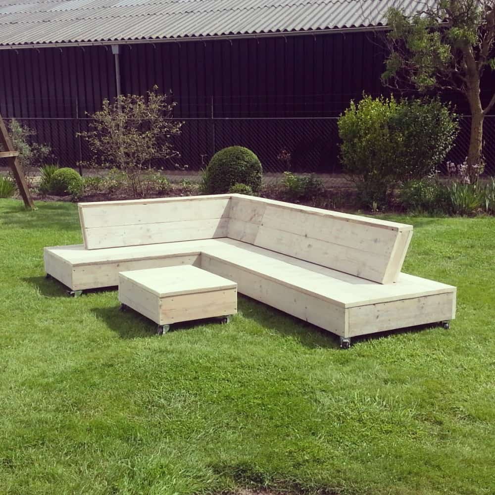 Steigerhouten lounge bank Felix