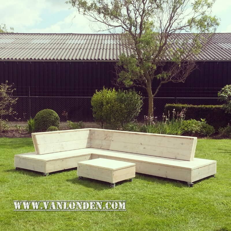 Steigerhouten lounge bank Felix