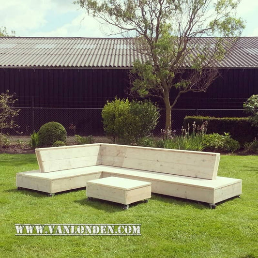 Steigerhouten lounge bank Felix