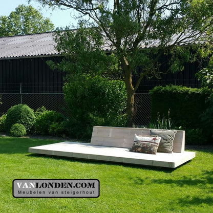 Steigerhouten loungebed Marc