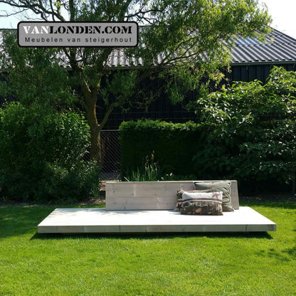 Steigerhouten loungebed Marc