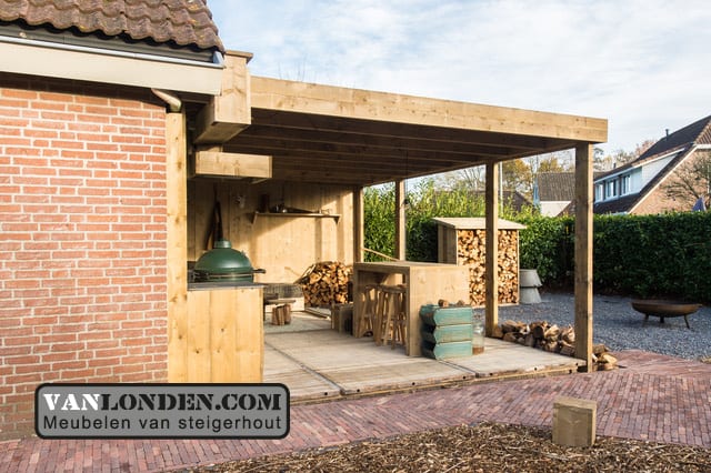 Overkapping Steigerhout