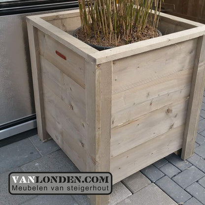 Steigerhouten bloembak / plantenbak Onno