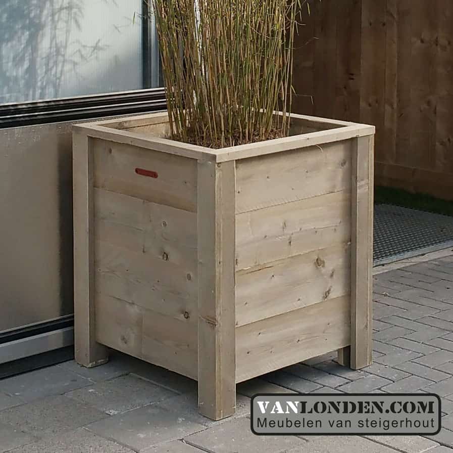 Steigerhouten bloembak / plantenbak Onno