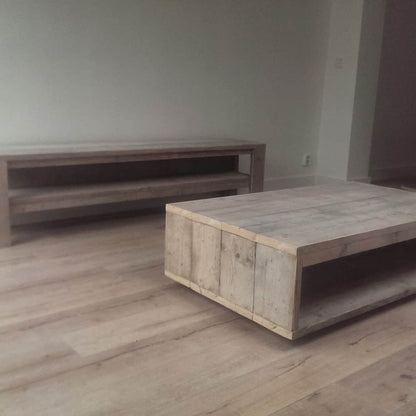 Steigerhouten salontafel Puck