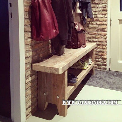 Steigerhouten schoenenkast Teun