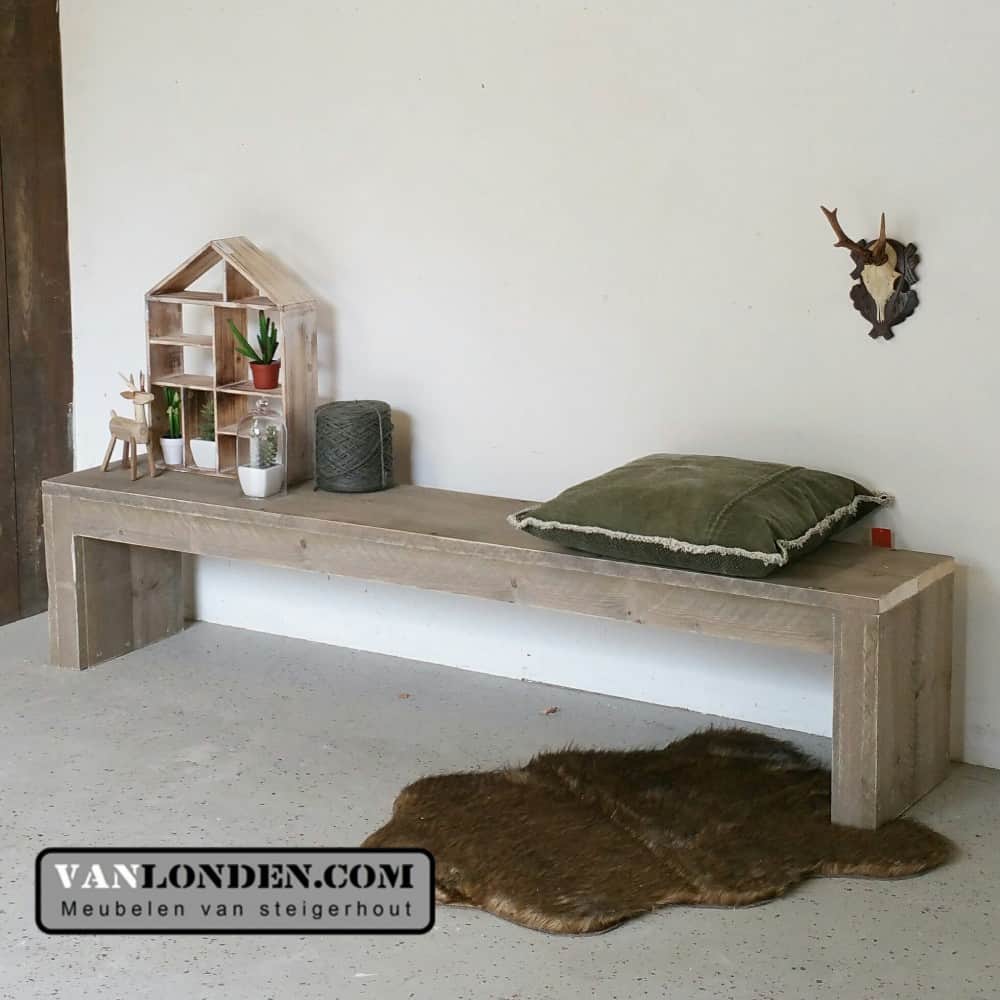 Steigerhouten side table - bankje Sonja