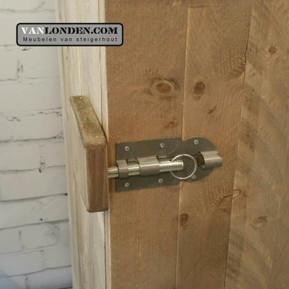 Steigerhouten smalle kledingkast Sven