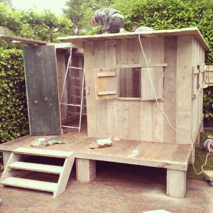 Steigerhouten speelhuis Quinten
