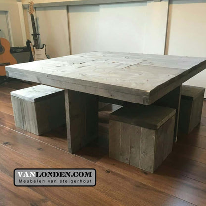 Steigerhouten speeltafel Laurens