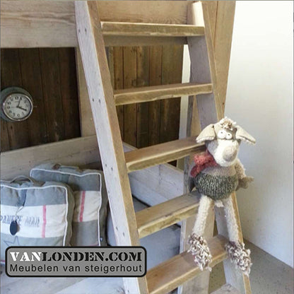 Steigerhouten stapelbed Lana