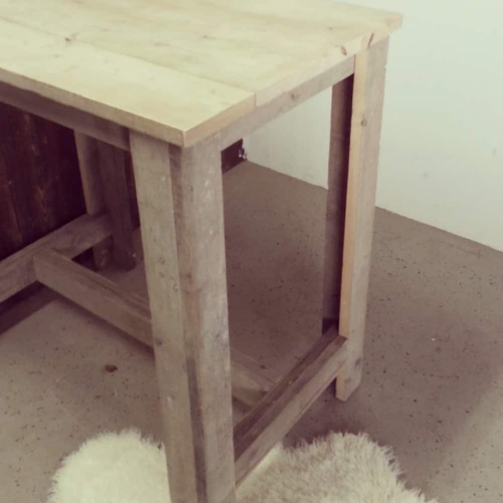 Steigerhouten statafel Siem