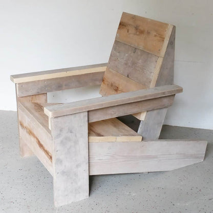 Steigerhouten design stoel Gerrit