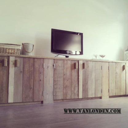 Steigerhouten tv-meubel Vera