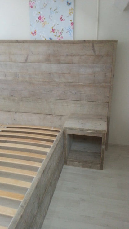 Steigerhouten bed Amber