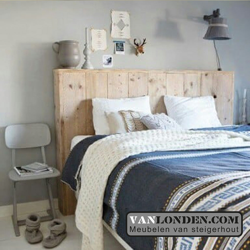 Steigerhouten tweepersoonsbed Florian