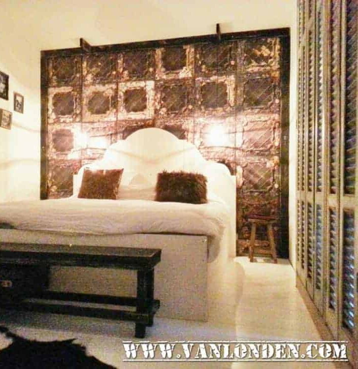 Steigerhouten tweepersoonsbed Annelotte
