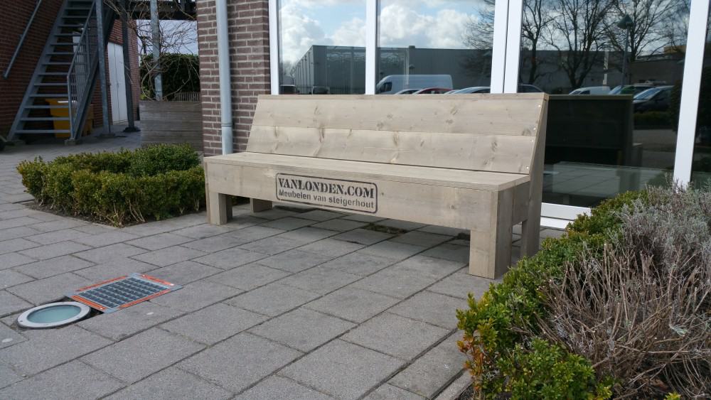 Steigerhouten zitbank Theo