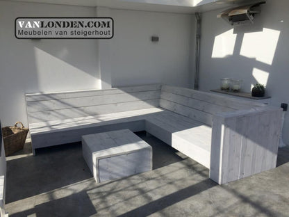 Steigerhouten hoekbank Enzo