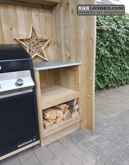 Steigerhouten buitenkeuken Dylano