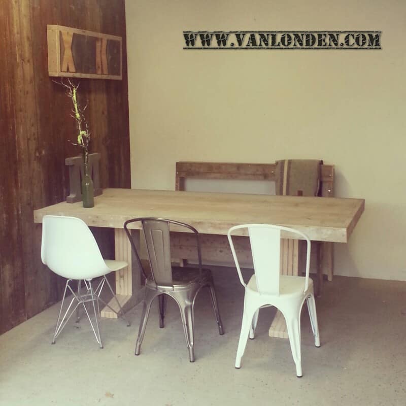 Steigerhouten tafel Wouter