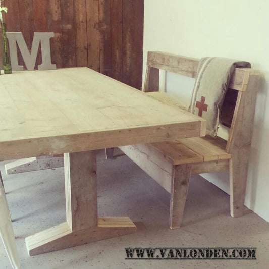 Steigerhouten tafel Wouter
